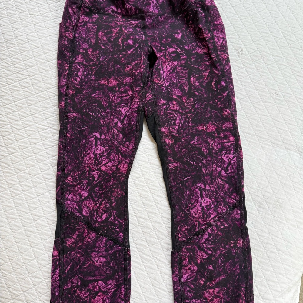 Lululemon Athletica Purple Patterned Leggings